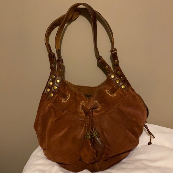 Lucky Brand Handbags - Lucky Brand suede hobo